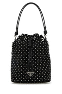 Prada Black Re Nylon Beuteltasche