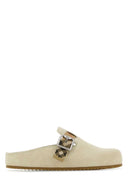 Burberry Sand Suede Slippers
