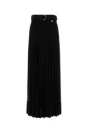 Burberry Black Crepe Skirt