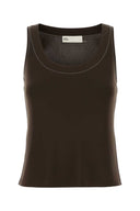 Tory Burch Brown Viscose Tank Top