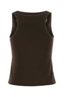 Tory Burch Brown Viscose Tank Top