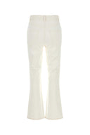 Tory Burch White Stretch Denim Jeans