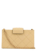 Tory Burch Fleming Crossbody-veske i beige skinn