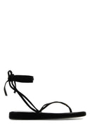 Tory Burch svarte semskede Capri-sandaler
