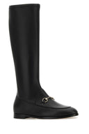Botas Jordaan de cuero negro de Gucci