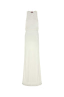 Gucci White Crepe Long Dress