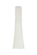 Gucci White Crepe Long Dress