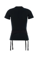 Balenciaga Black Stretch Cotton T Shirt