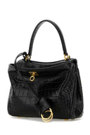 Balenciaga Black Leather Mini Rodeo Handbag