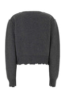 Balenciaga Dark Grey Cashmere Blend Cardigan