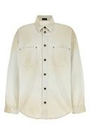 Balenciaga zandpopeline overhemd