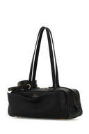 Balenciaga Black Leather Small Carrie Shoulder Bag