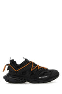 Balenciaga Mesh Black and Rubber Track Trail Sneakers