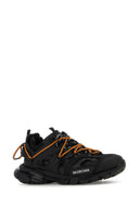 Balenciaga Mesh Black and Rubber Track Trail Sneakers