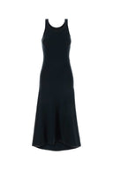 Balenciaga Schieferfarbenes Kleid aus Stretch-Baumwolle