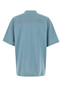 Balenciaga Light Blue Cotton T Shirt