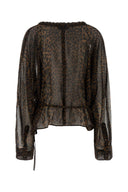 Balenciaga bedruckte Georgette-Bluse