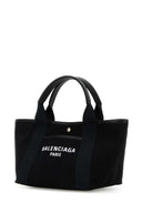 Balenciaga Black Canvas Biarritz Shopping Bag