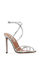 Aquazzura abbellita in pelle abbellita sandali colpiti