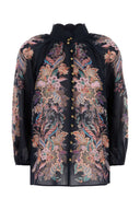 Zimmermann Printed Ramie Rhiannon Blouse