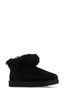 Ugg Black Suede Ultra Mini Ankle Boots