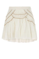 Isabel Marant Etoile White Cotton Blend Ceola Mini Skirt