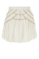 Isabel Marant Etoile White Cotton Blend Ceola Mini Skirt
