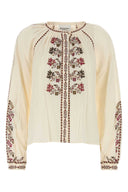 Isabel Marant Etoile Cream Cotton Lynne Blouse