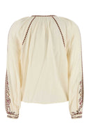 Isabel Marant Etoile Cream Cotton Lynne Blouse