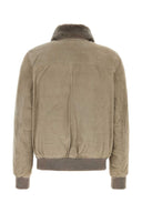 Moorer Dove Grey Suede Antenore Dow Jacket