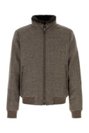 Moorer Brown Wool Bellati Bomber Jacket