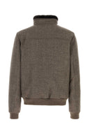 Moorer Brown Wool Bellati Bomber Jacket