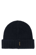 Moorer Navy Blue Cashmere Beanie Hat