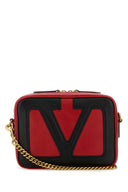 Valentino Garavani Red Nappa Leather Viva Superstar Crossbody Bag