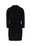 S Maxmara Black Wool Arona Coat