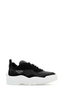 Valentino Garavani Black Leather And Suede Gumboy Sneakers
