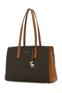 Michael By Michael Kors Printed Canvas Medium Laila Shopping Bag