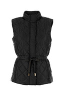 Michael By Michael Kors Black Polyester Sleeveless Jacket