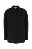 Camicia Michael By Michael Kors in popeline elasticizzato nero