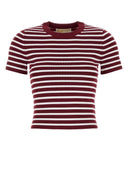 Michael By Michael Kors Embroidered Stretch Viscose Blend T Shirt