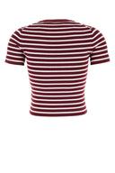 Michael By Michael Kors Embroidered Stretch Viscose Blend T Shirt