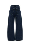 Agolde Black Denim Peculum Wide Leg Jeans