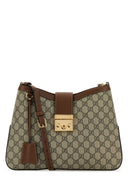 Bolso De Hombro De Tela Con Candado Gucci Gg