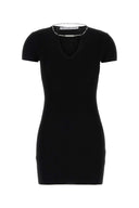 Alexander Wang Black Viscose Blend Mini Dress
