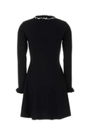 Valentino Garavani Black Viscose Blend Mini Dress