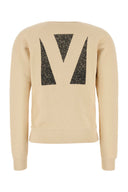 Felpa Valentino Garavani In Cotone Crema