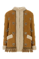 Valentino Garavani Kamel-Lammfelljacke