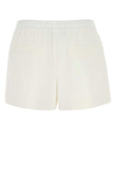 Valentino Garavani Weiße Stretch-Piquet-Shorts
