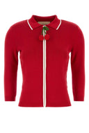 Valentino Garavani Red Cotton Cardigan