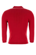 Valentino Garavani Red Cotton Cardigan